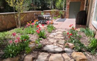 Spring tulip garden in Vail.