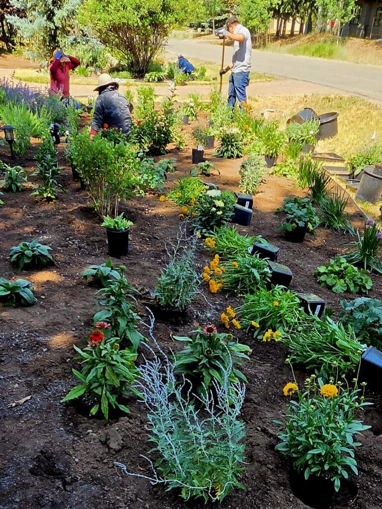 Luxury residential landscaping in Vail Valley.