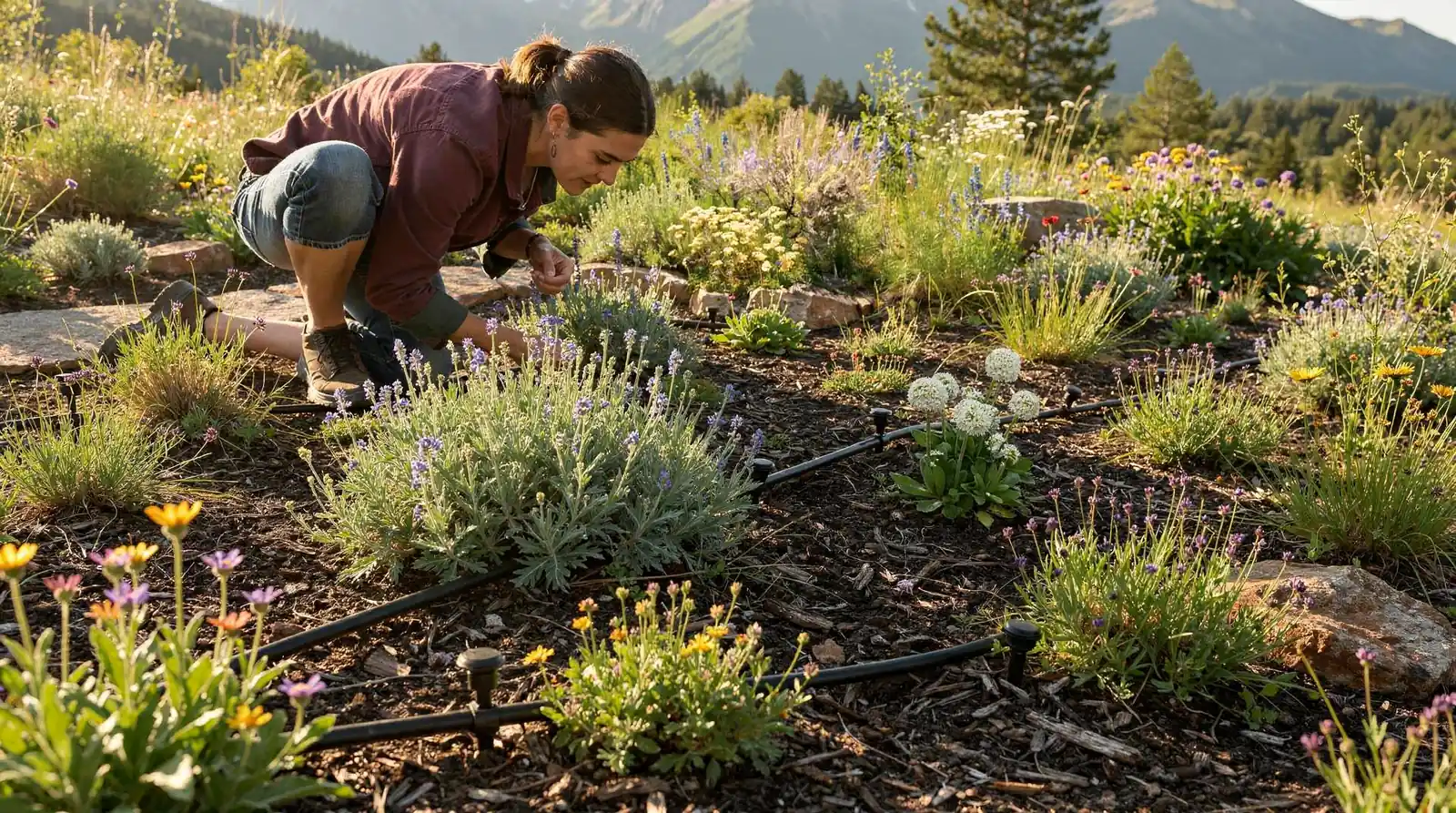 Watering during the hottest part of the day causes significant water loss to evaporation before